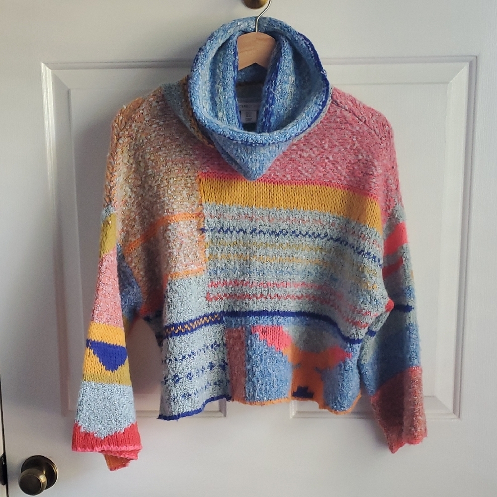 Colorful Patchwork Women's Sweater